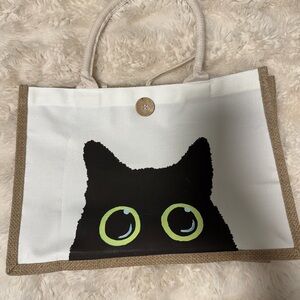 Black and White Cat Tote Bag